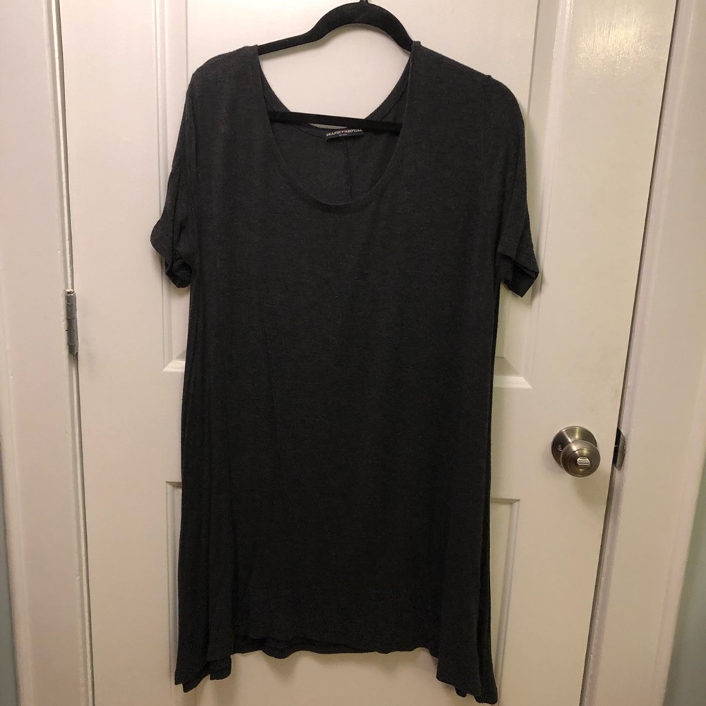 BM Gray T Shirt Dress